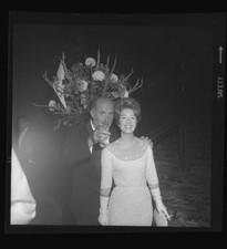 Keenan Wynn Sharley Hudson smoking at Hollywood Event Original Camera Negative 