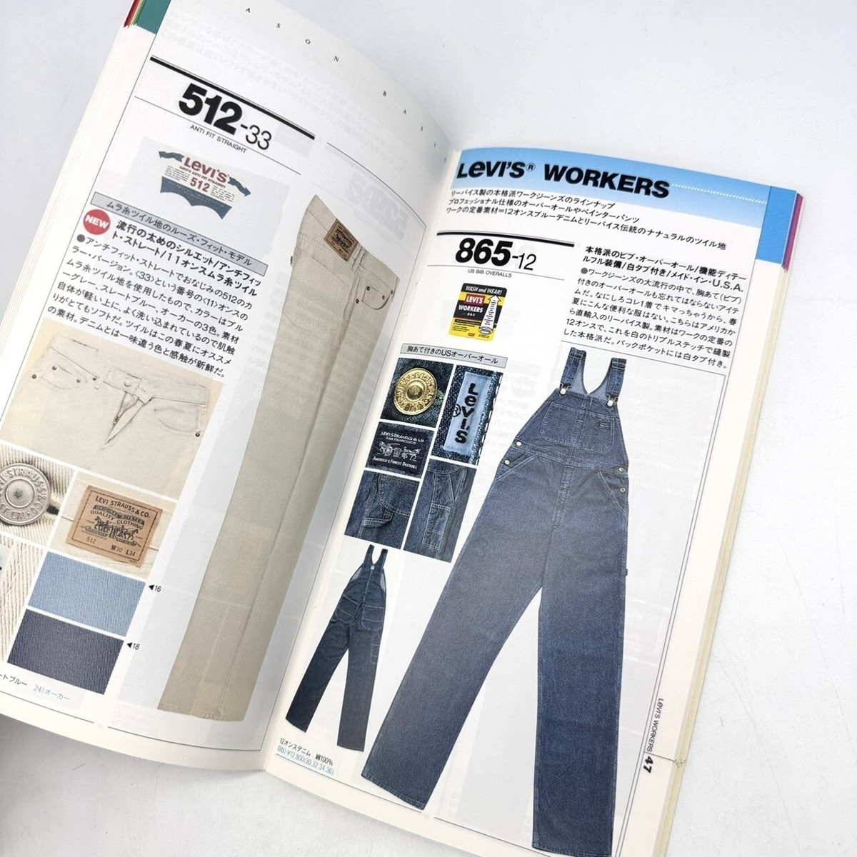 LEVI'S BOOK 1990 Vol.10 + 1991 Vol.11 + 1994 Vol.17 + 2003 Catalog