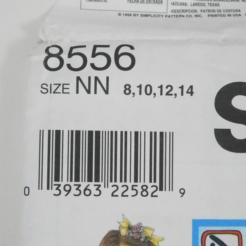 Simplicity 8556 Girls Child Dress Slip Sewing Pattern Size 8-14 Daisy Kingdom - Image 4 of 4