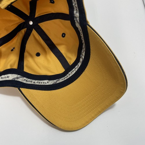 Cappello uomo THE WILDS Golf Club berretto cinturino posteriore chiusura metallo giallo nuovo con etichette - Foto 7 di 9