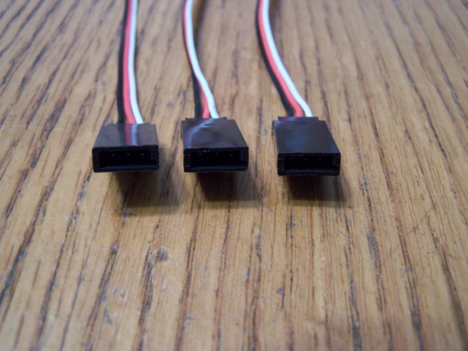 3- 205mm 8" Servo Extension Wire RC4WD Trail Finder 2 Traxxas HPI Losi Axial - Image 3 of 3