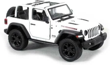5" Kinsmart Jeep Wrangler Rubicon No Hard Top Diecast Model Toy Car 1:34 White