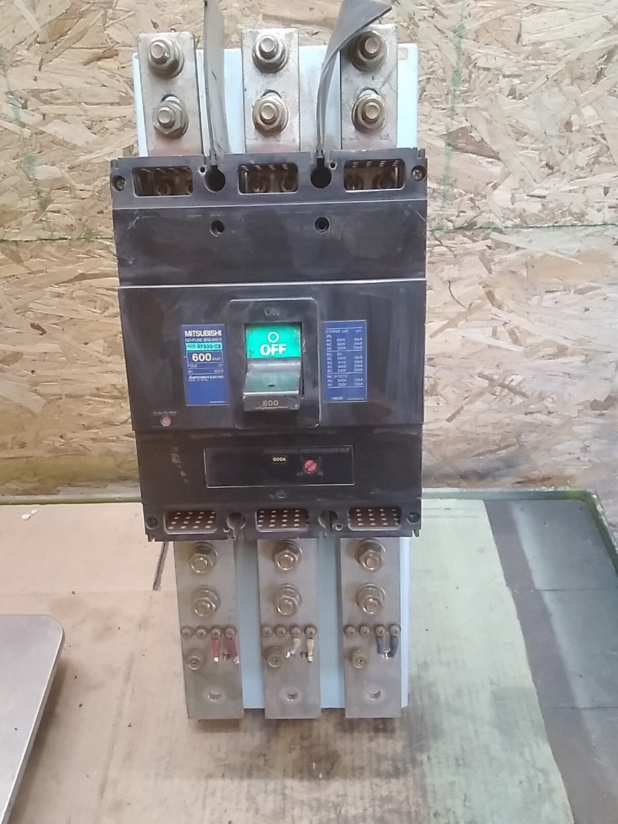 MITSUBISHI NO-FUSE BREAKER NF600-CS 600 AMP 3P 600V CIRCUIT MITSUBISHI NO-FUSE BREAKER NF600-CS 600 AMP 3P 600V CIRCUIT