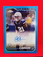 2024 TOPPS CHROME - CAELEN CARSON - #RA-CC (RC) AUTOGRAPH /150 VARIATION COWBOYS