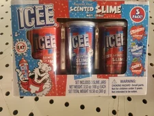 ICEE  3-Pack  Scented Slime - Strawberry - Blue Raspberry - Cherry - New Sealed