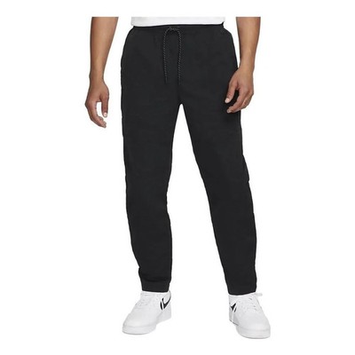 Nike Sportswear Tech Essentials Pants Men's Medium Black Drawstring Waist KFC346