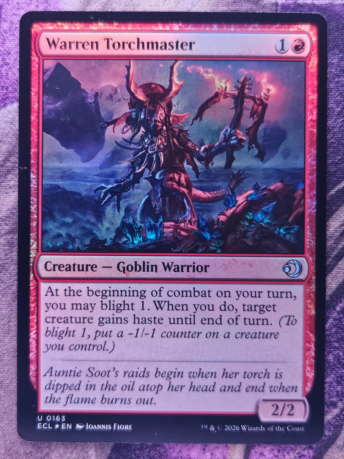 Warren Torchmaster 163 Uncommon Lorwyn Eclipsed Magic: The Gathering Foil LP