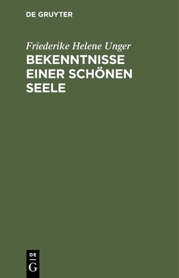 Bekenntnisse Einer Sch?Nen Seele