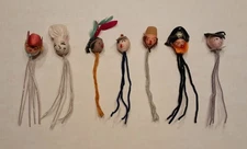 Vintage Spun Cotton Head Pipe Cleaner People Figures Walco 