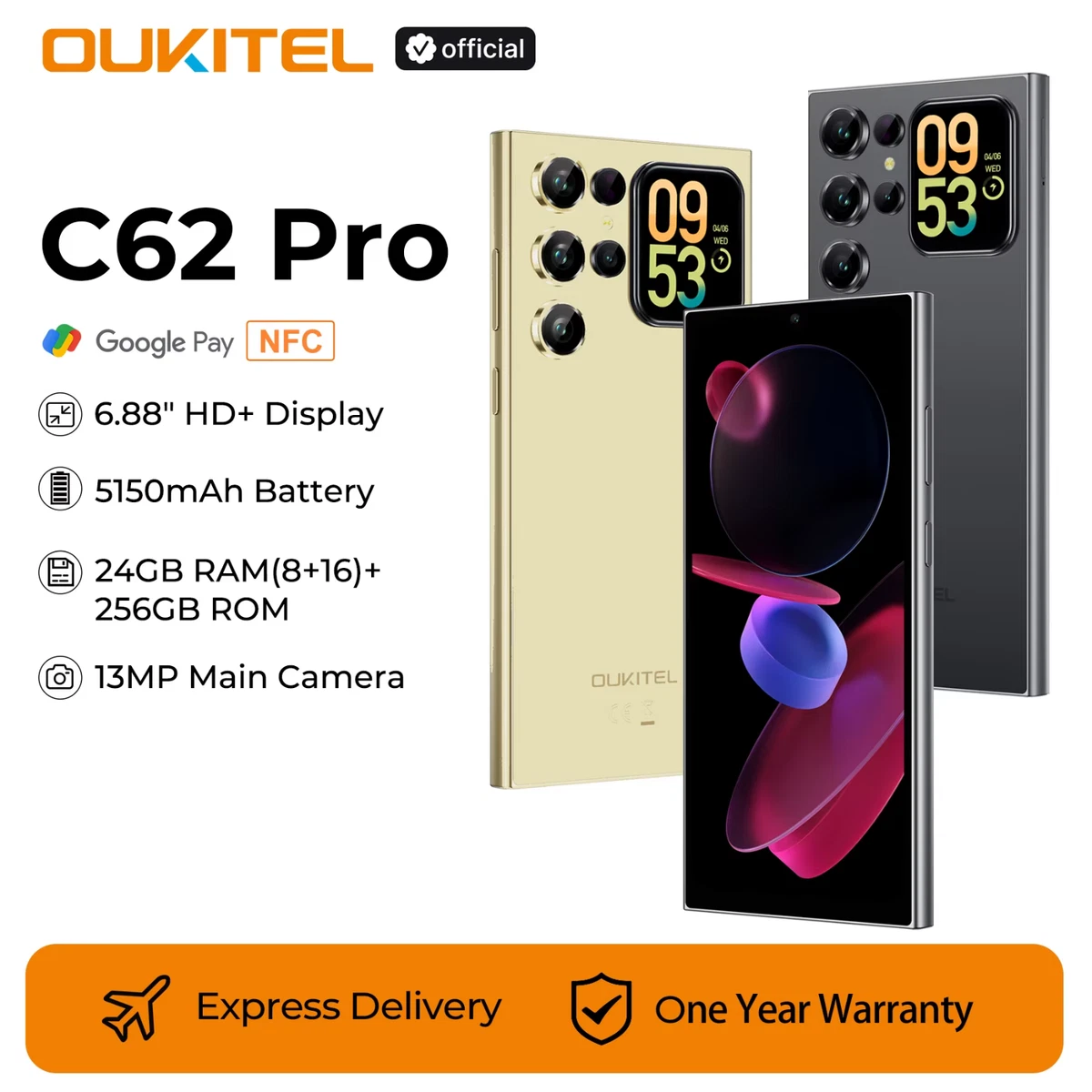 Las mejores ofertas en Teléfonos inteligentes OUKITEL Android NFC