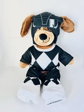 Build A Bear Workshop Black Power Ranger Dog Stuffed Plush 16” BAB