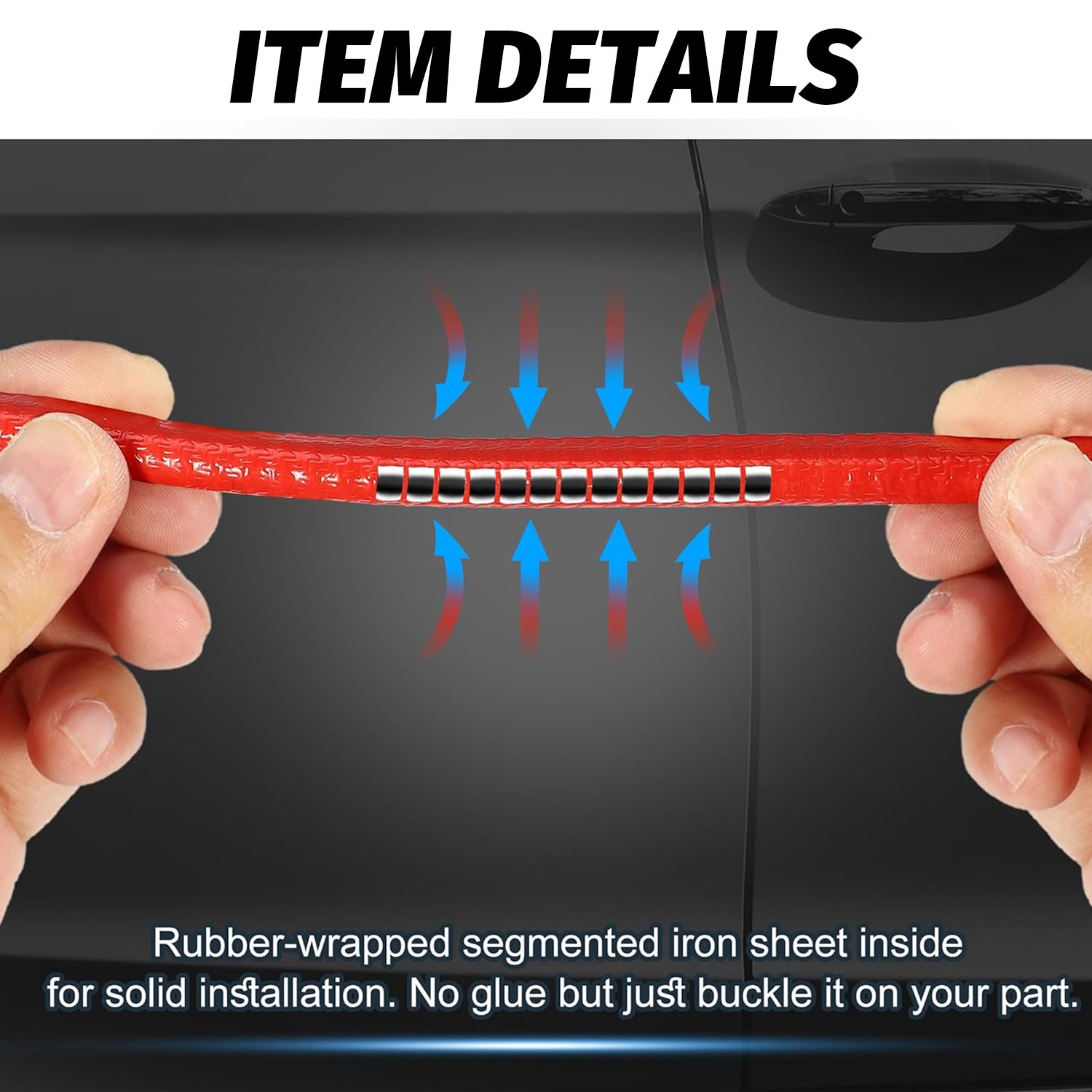 6M/20feet Car Door Edge Moulding Trim U-Lock Guard Rubber Seal Protector Strip