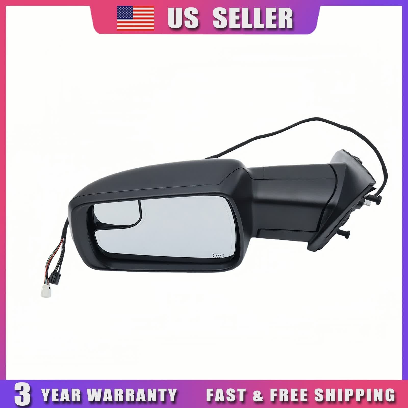 Mirror w/ Power Fold Signal & Puddle Lamp For 19-24 Ram 1500 Left Side Textured thumbnail 2