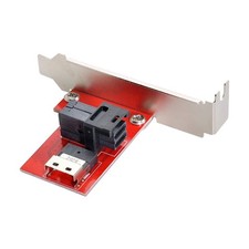 PCI-Express 4.0 Slimline SAS SFF-8654 to HD SFF-8643 PCBA Female Adapter with...