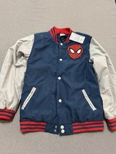 Disney Store Marvel Spider-Man Varsity Jacket Boys 9/10 140 NWT THWIP
