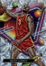 2023-24 Topps Chrome Cosmic Seth Lundy #191 Nucleus Refractors Atlanta Hawks 23I
