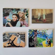 Wizard of Oz 4pc Magnet Set, Dorothy Glinda Scarecrow Witch, '92, '98, 2001 