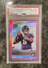 2018 OPTIC LAMAR JACKSON PINK ROOKIE PSA 10 🔥