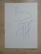 Jimmy Cliff signed 4x6 inch white card autograph