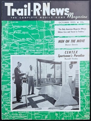 Trail R News Magazine October 1955 Travel Trailer complete RV Mobile Home