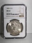 1885 O Morgan Dollar MS63