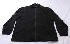 Mandala Men's Modern Anti-Microbial Breathable Scrub Jacket CN6 Black Large NWT