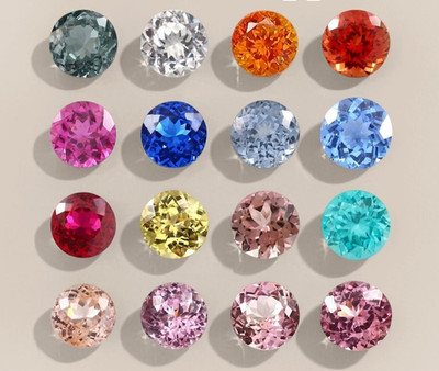 8 mm 16 Pcs Natural Mix Color Sapphire Round Lot Loose GIE Certified Gemstone