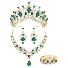 Oriamour Tiaras and Crowns for Women, Wedding Jewelry Set For Women, 5-pack C...