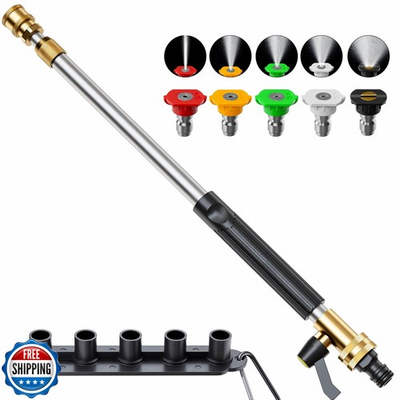 #ad Jet Nozzle High Pressure Hose Nozzle 2025 Upgraded Adjustable Hydro Nozzle W $39.99