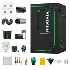 VIVOSUN Smart Grow Kit 120x120x220 Tenda da Coltivazione indoor Set Completo ...