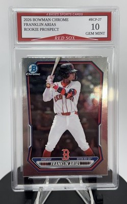2026 Bowman Chrome Franklin Arias Rookie Prospect Card #BCP-27 Gem Mint 10