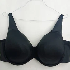 Lane Bryant Cacique Black Bra 44DDD Lightly Lined Full Balconette Underwire