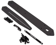 Exotek 2031 LR 22S Drag Carbon Adjustable Flat Wheelie Bar (Single Wheel)