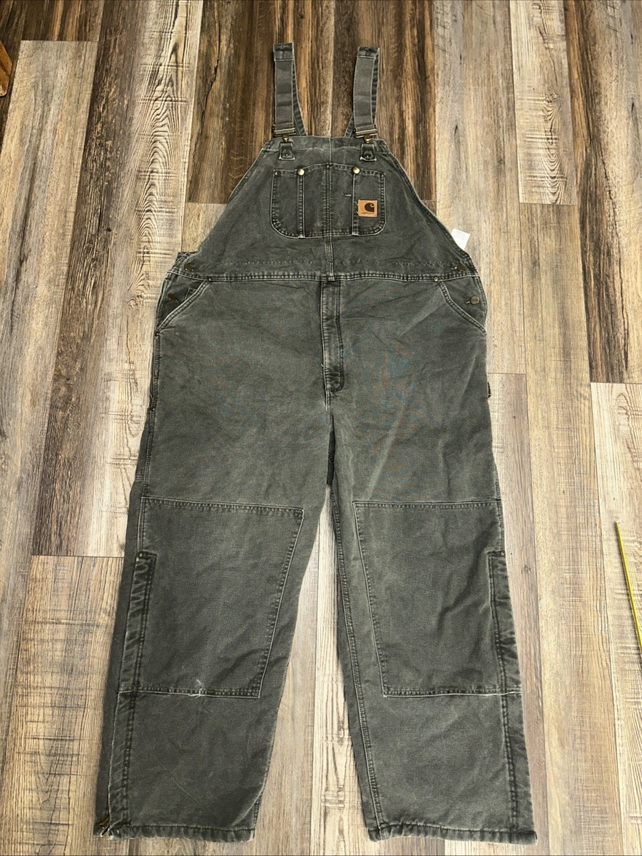 Carhartt オーバーオール　MOS Vintage CARHARTT Overalls Moss Green Cotton Canvas Double Knee R27