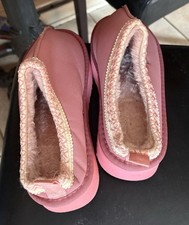 Pink Sherpa Slippers Sz 9 New