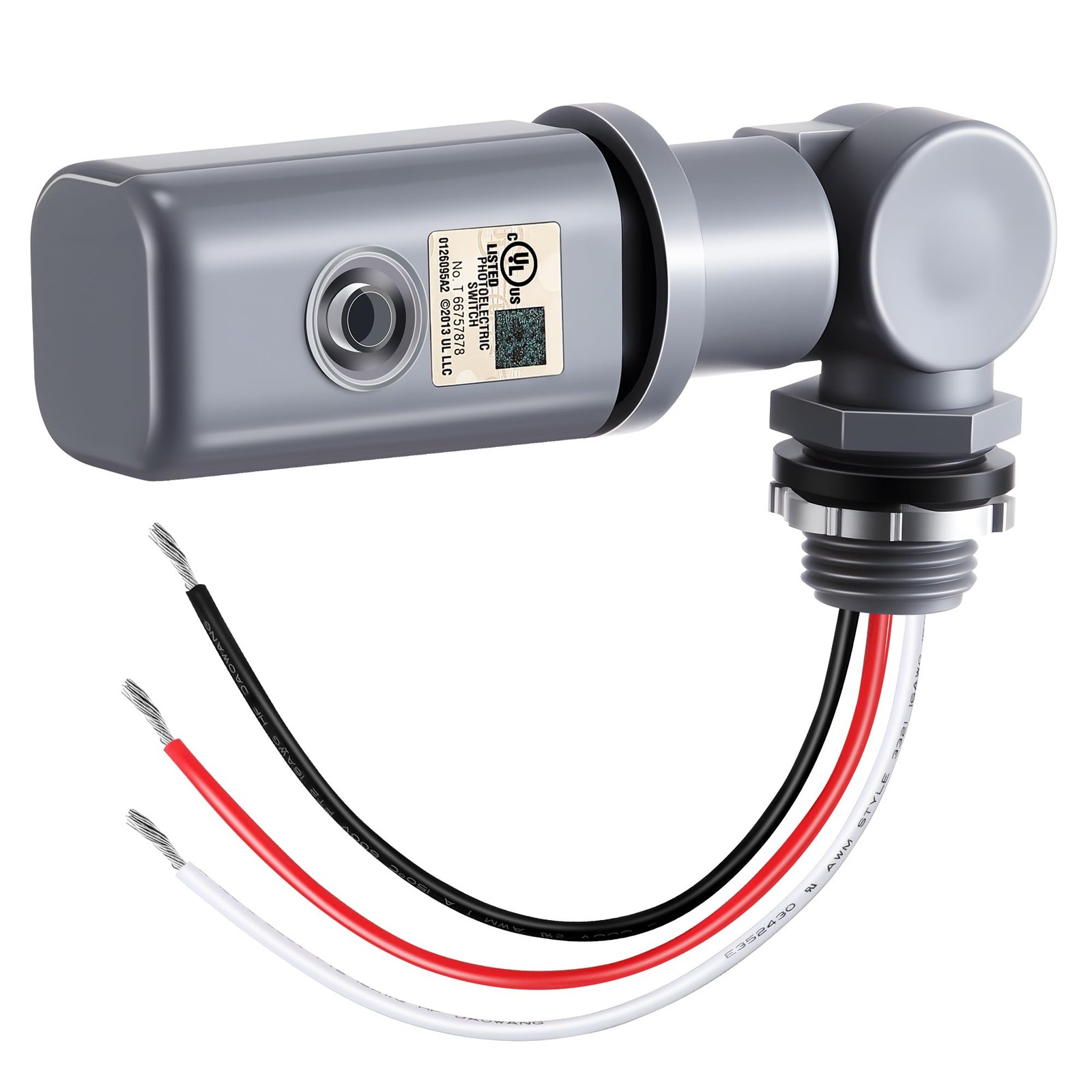 Photocell Sensor for Outdoor Light, 120-277VAC 50/60 Hz Swivel Mount Photocel.... Available Now for $24.24