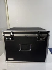 VAULTZ DOUBLE COMBINATION LOCK HARD FILE STORAGE SAFE BOX 16x13x12-Black