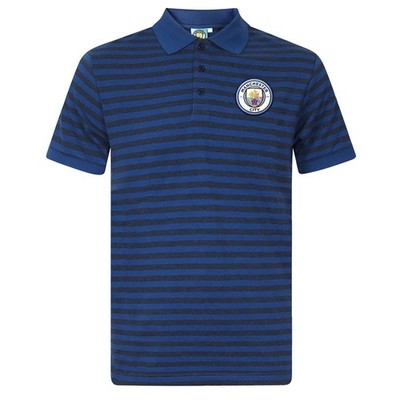 Manchester City FC - Herren Polo-Shirt mit Streifen - Offizielles Merchandise