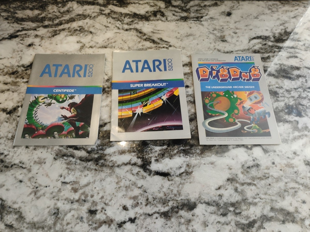 Atari 5200 Games Lot Of 9 - Tested And Working - With Manuals | eBay