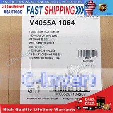 Honeywell V4055A1064 Fluid Power Actuator. 120V 60HZ or 110V 50HZ, 120 Vac-