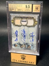 2020 TRIPLE THREADS - AUTO RELICS 9/9 - MATTINGLY JETER JUDGE - BGS 9.5 AUTO 10