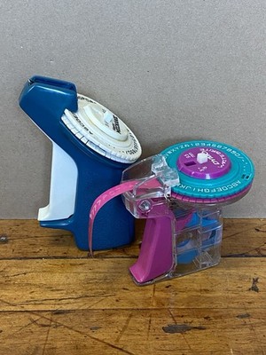 Vintage Dymo Write Brite Hot Pink & Blue Label Maker 3/8'' + Master Mechanic