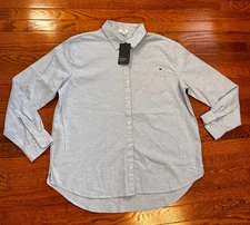 New Crown & Ivy Boyfriend Woven Year Round Top Button Up Shirt Oxford Womens XL