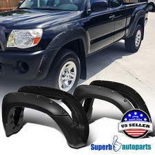Fits 2005-2011 Toyota 05-11 Tacoma 6 Bed 4pc Sporty Pocket Rivet Fender Flares Fits 2005-2011 Toyota 05-11 Tacoma 6 Bed 4pc Sporty Pocket Rivet Fender Flares