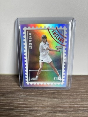 2025 Topps Chrome Tennis #ITP-15 Steffi Graf International Postage Casehit