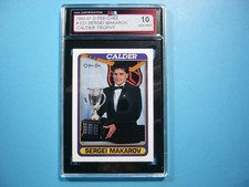 1990/91 O-PEE-CHEE NHL HOCKEY CARD #503 SERGEI MAKAROV ROOKIE TROPHY KSA 10 OPC