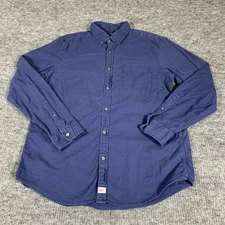 Vineyard Vines Shirt Mens Large Blue Button Down Slim Fit Murray Pocket Preppy