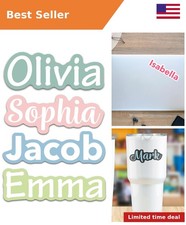 Custom Name Stickers for Water Bottles