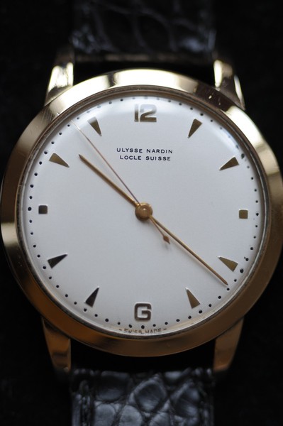 Ulysse Nardin Vintage 1950s, 35mm, works nicely - Gold plated, '80 Microns'
