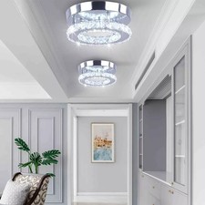 Modern Crystal Chandelier LED Ceiling Light Mini Pendant Light Living Room Lamp